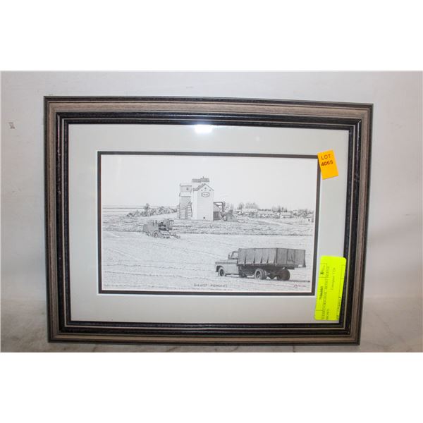 FRAMED PRINT ARTIST BERNIE BROWN