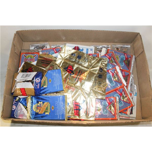 ESTATE LOT OF OPENED PACKS CARDS VINTAGE HOCKEY