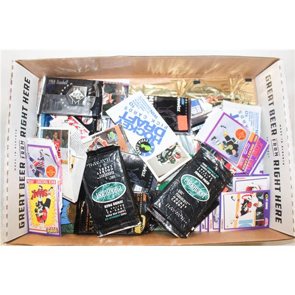 ESTATE LOT OF OPENED PACKS CARDS VINTAGE HOCKEY