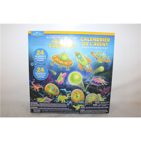 GLOW IN THE DARK ADVERT CALENDER WITH