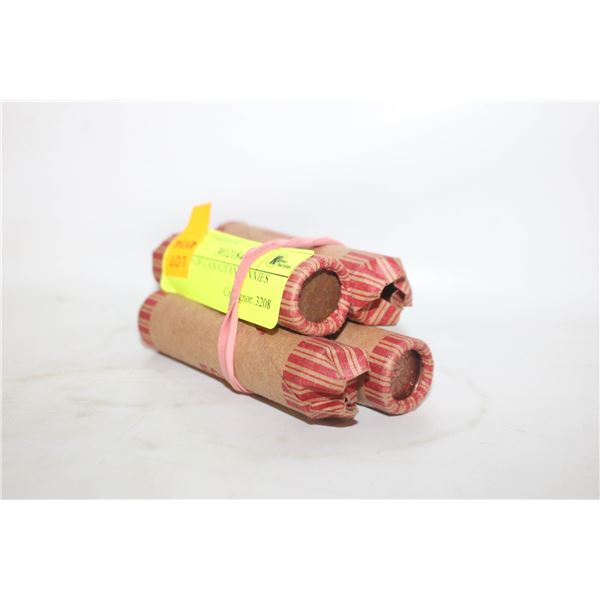 4 ROLLS OF CANADIAN PENNIES