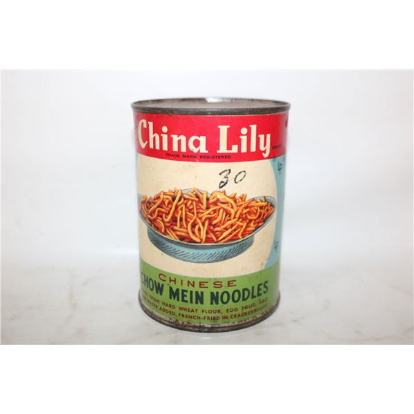 UNOPENED CAN CHINA LILY CHOW MEIN NOODLES