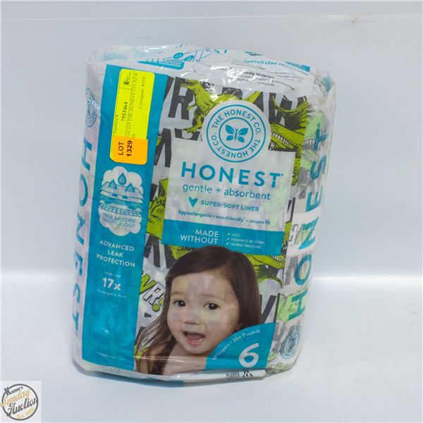 NEW SEALED THE HONEST CO. SZ 6 DIAPERS