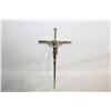 Image 1 : BRASS - VINTAGE BRASS CRUCIFIX WITH "INIR"