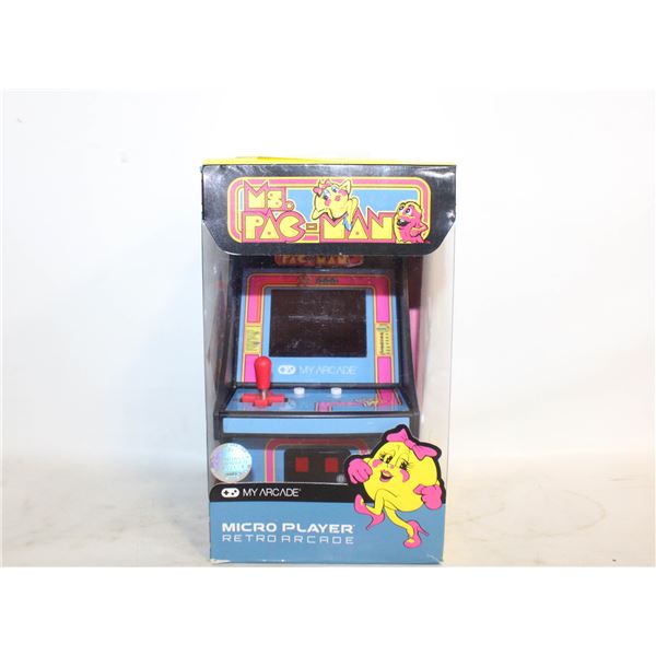 MS. PAC-MAN MICRO PLAYER RETRO ARCADE GAME