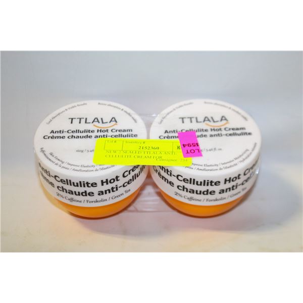 NEW 2 SEALED TTLALA ANTI- CELLULITE CREAM FOR
