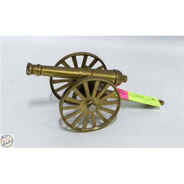 BRASS CANNON - 8" X 4" X 3"