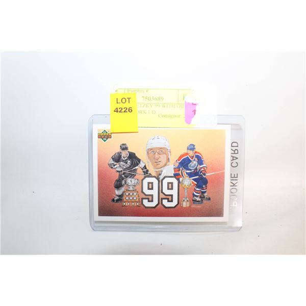 WAYNE GRETZKY 99 WITH OILERS L.A. NEW YORK UD