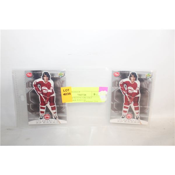 2 SEALED WAYNE GRETZKY PRE-ROOKIE POST UD