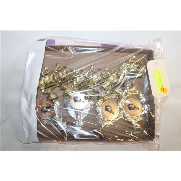 LOT OF 10 PCS. - MOTORCYCLE TROPHY TOPPERS