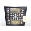Image 1 : FRAMED DISPLAY - 36 ARROWHEADS, COINS &