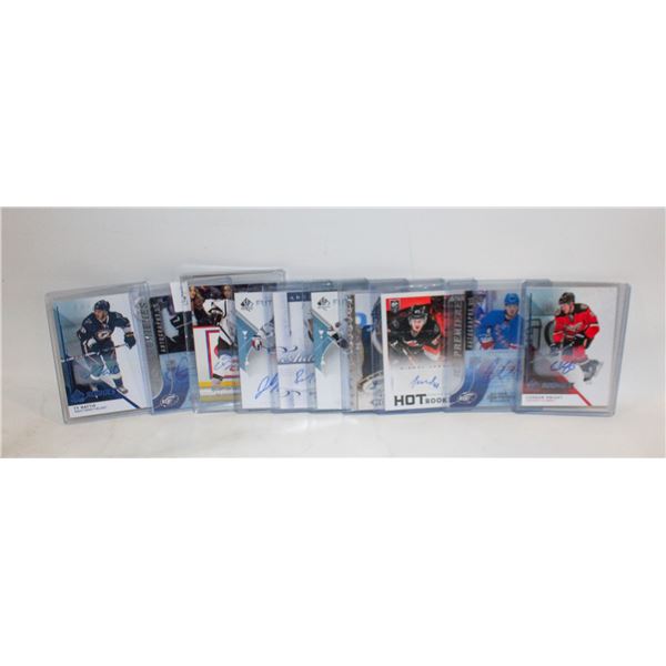 AUTOGRAPHED HOCKEY CARDS X 10