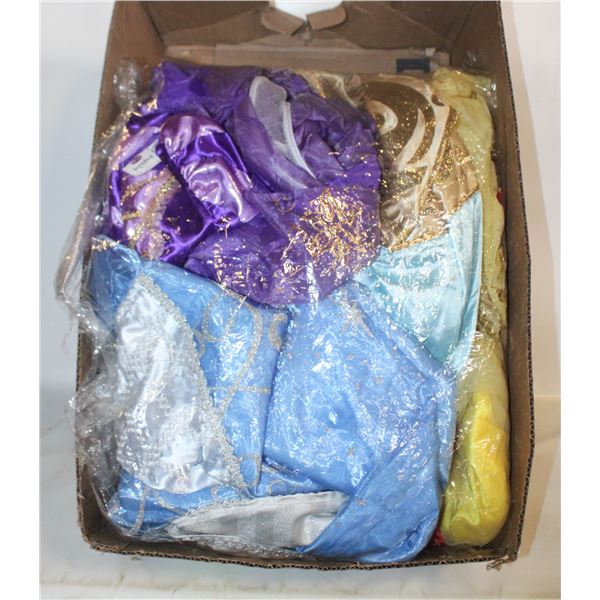 6 DRESS-UP-PLAY PRINCESS DRESSES/GOWNS,