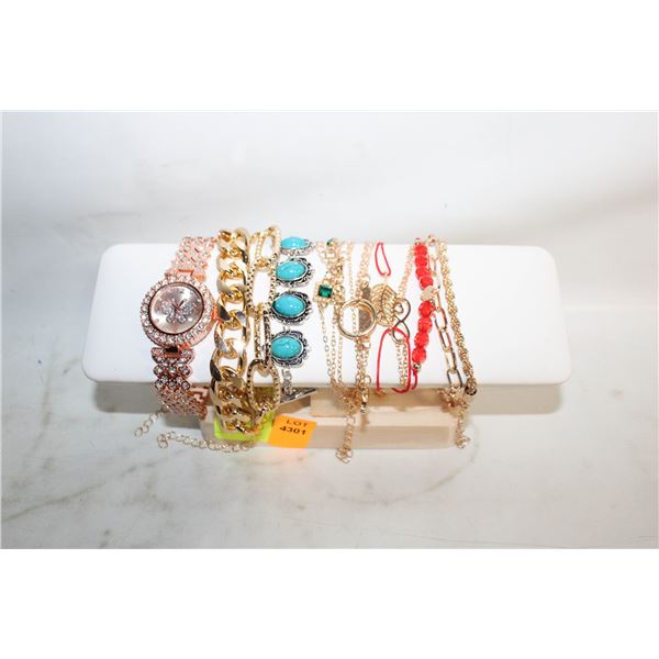 NEW JEWELRY ORGANIZER WITH 15 BRACELETS+WATCH