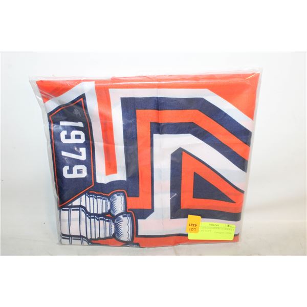 FLAG - 1979-2019 OILERS 40 HOCKEY FLAG, 3FT X 2FT