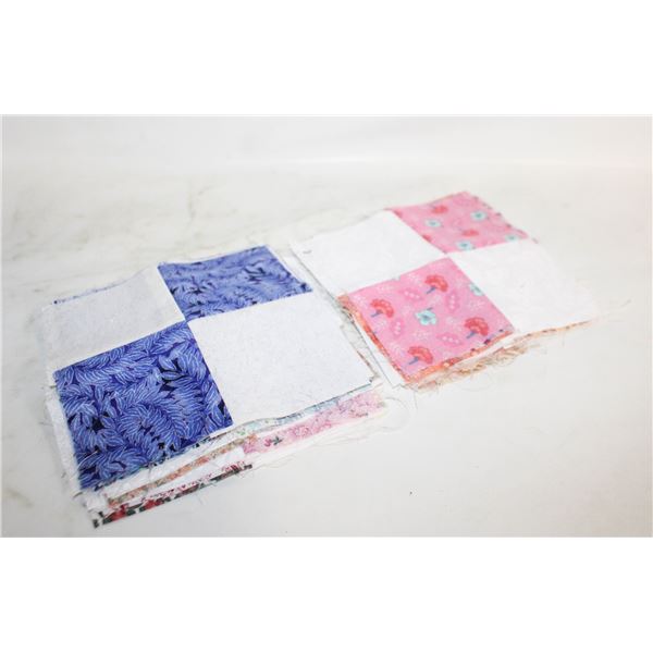 33 SQUARE FABRIC BLOCKS FOR QUILTS, 5.5"X5.5",