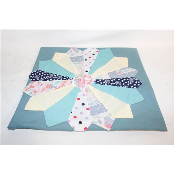 2 DRESDEN PLATE FABRIC BLOCKS FOR QUILTS, 20"20"