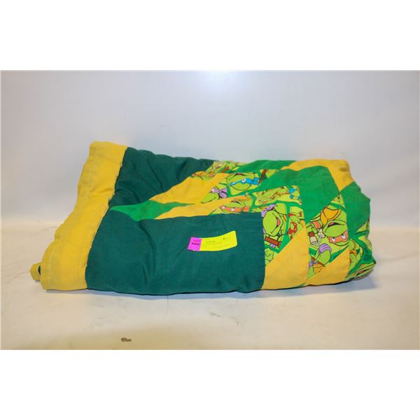 NINJA TURTLE PATCHWORK QUILT-ESTATE
