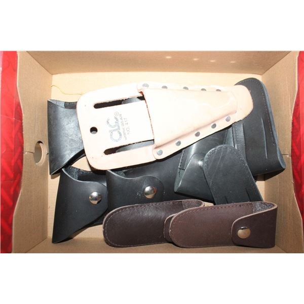 LEATHER SHEATHS ~4" & 5.5" FOR FOLDING