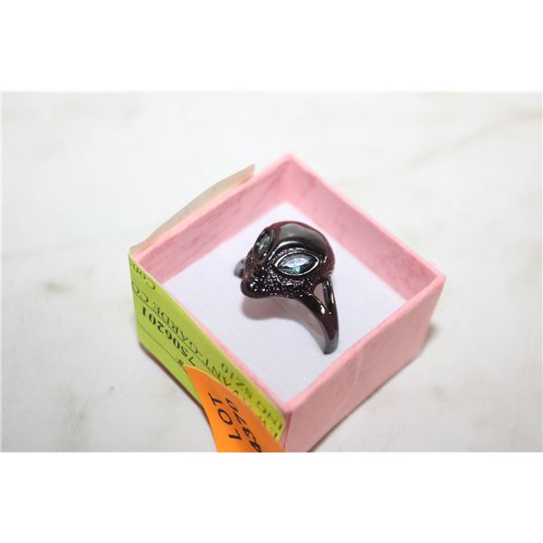 NEW AVANT-GARDE COPPER ALIEN RING SZ10