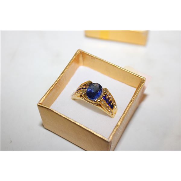 NEW MENS SAPPHIRE STYLE RING SIZE 11