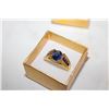 Image 1 : NEW MENS SAPPHIRE STYLE RING SIZE 11