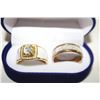 Image 1 : NEW 2PCS/SET MENS  RING SET SZ11