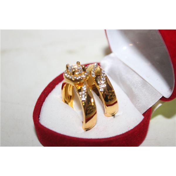 NEW 2PCS/SET RING SET SZ8