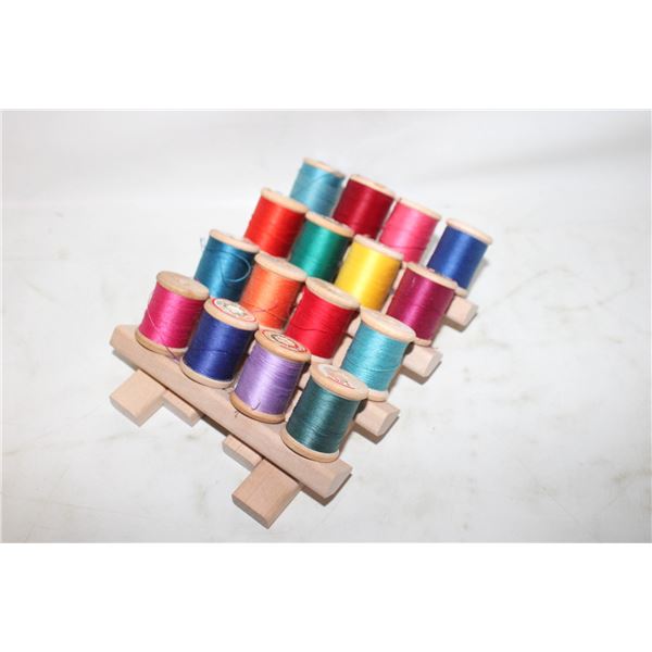 SEWING THREAD RACK WITH 16 THREAD, TABLE-STAND