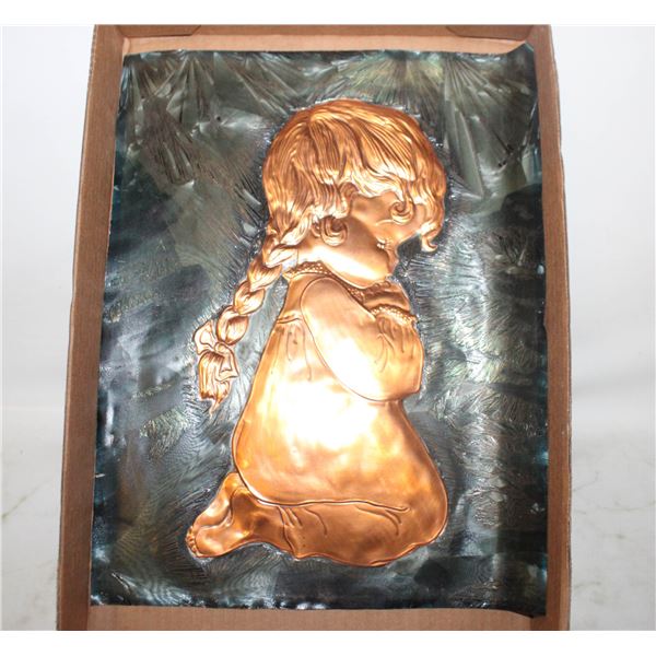 COPPER - VINTAGE 1950S-1960S COPPER SHEET WALL