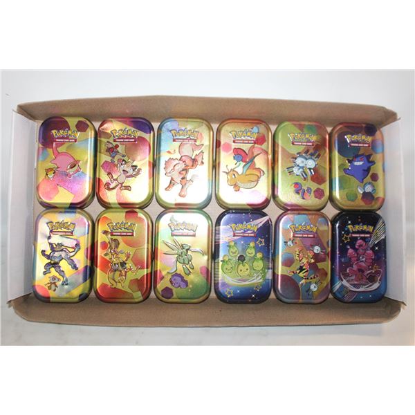 12 POKEMON TINS LOT
