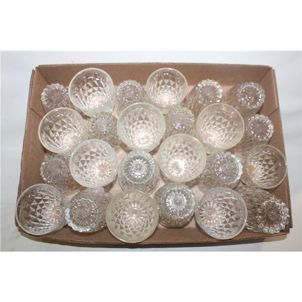 27 DRINKING GLASSES LOT