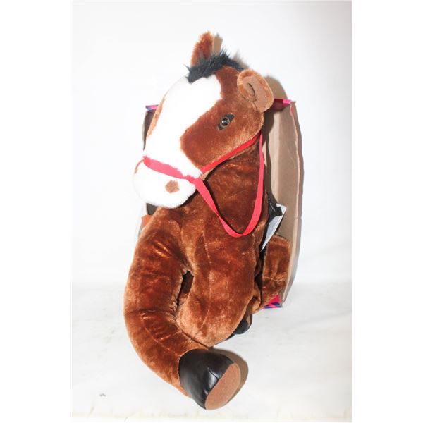 RIDE-A-HORSE CHILD COSTUME BROWN PLUSH HORSE