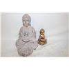 Image 1 : BUDDHA STATUE CANDLE HOLDER W/LOTUS