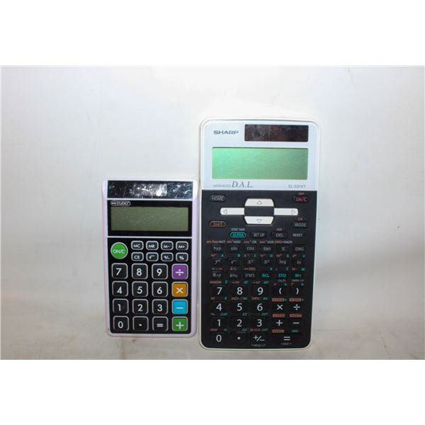 2 WORKING SOLAR CALCULATORS