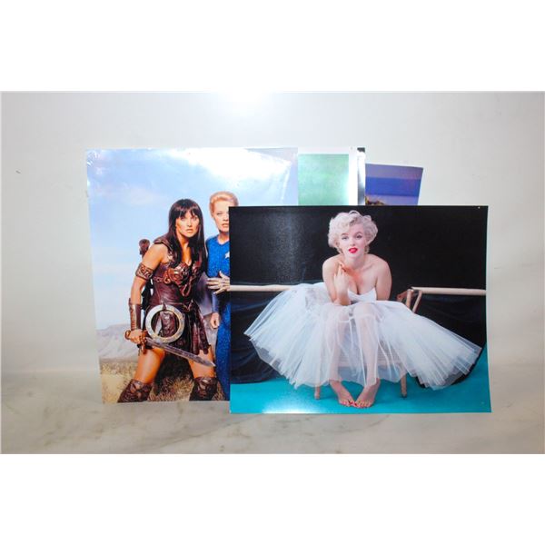 ASSORTED COLORED CELEBRITY PRINTS