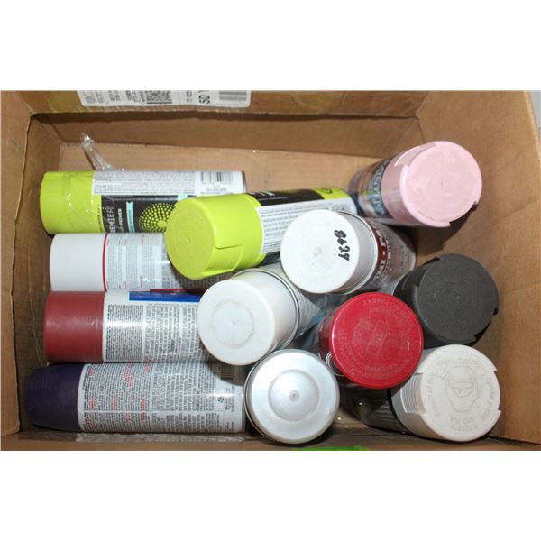 LOT OF SPRAY PAINT