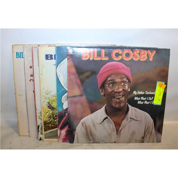 LOT OF 7 VINTAGE BILL COSBY COMEDY LPS