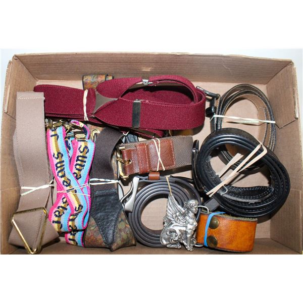 SUSPENDERS & BELTS (LEATHER & MORE)
