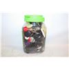 Image 1 : CONTAINER OF MISCELLANEOUS VINTAGE BUTTONS