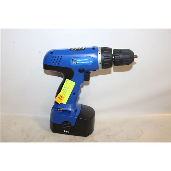 DRILL MASTER 18V 3/8” DRILL/DRIVER NO CHARGER