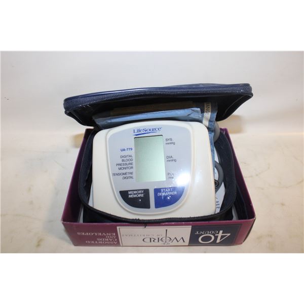 LIFESOURCE BLOOD PRESSURE MONITOR