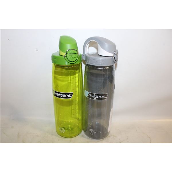 LOT OF 2 NALGENE ON THE FLY WATER BOTTLES