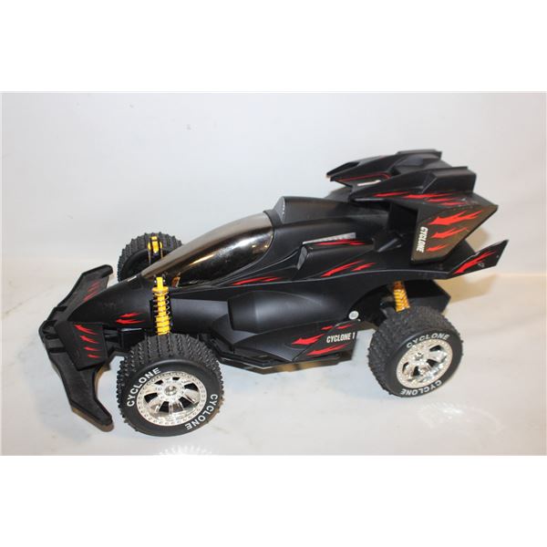 BLACK CYCLONE #1 RACE CAR 17" X 9"