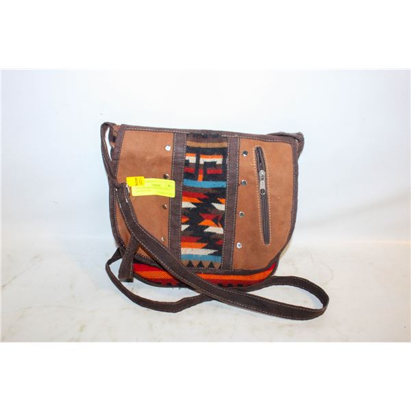 NAVAJO WEAVED CROSS BODY BAG-ESTATE
