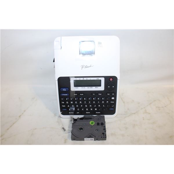 UNUSED BROTHER P-TOUCH LABELMAKER WITH 2 TAPE