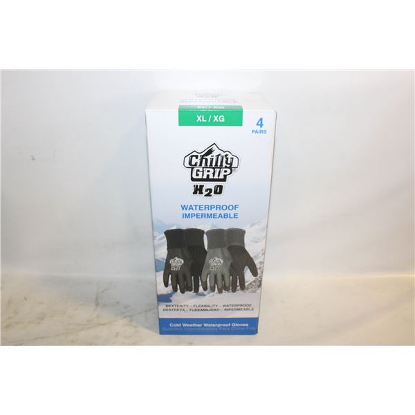 NEW CHILLY GRIP H2O COLD WEATHER WATERPROOF, XL