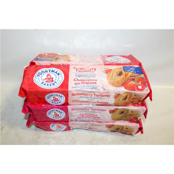 (3) VOORTMAN STRAWBERRY & (3) STRAWBERRY/