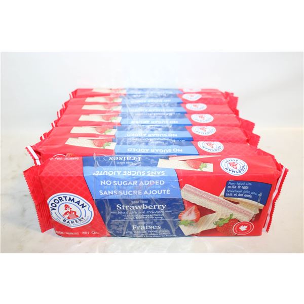 (7) VOORTMAN STRAWBERRY WAFERS