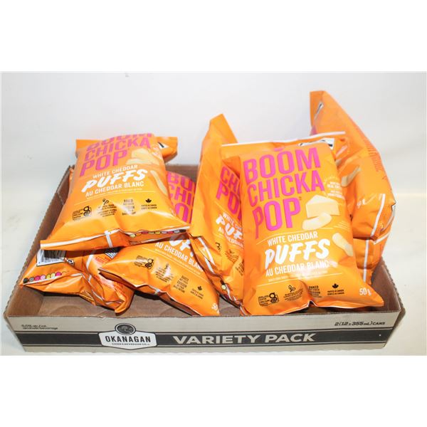 (7) BOOM CHICKA POPWHITE CHEDDAR PUFFS